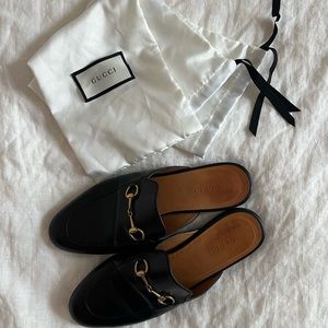 Leather Gucci Mules with dust bags